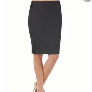 La Monir Black Pencil Skirt